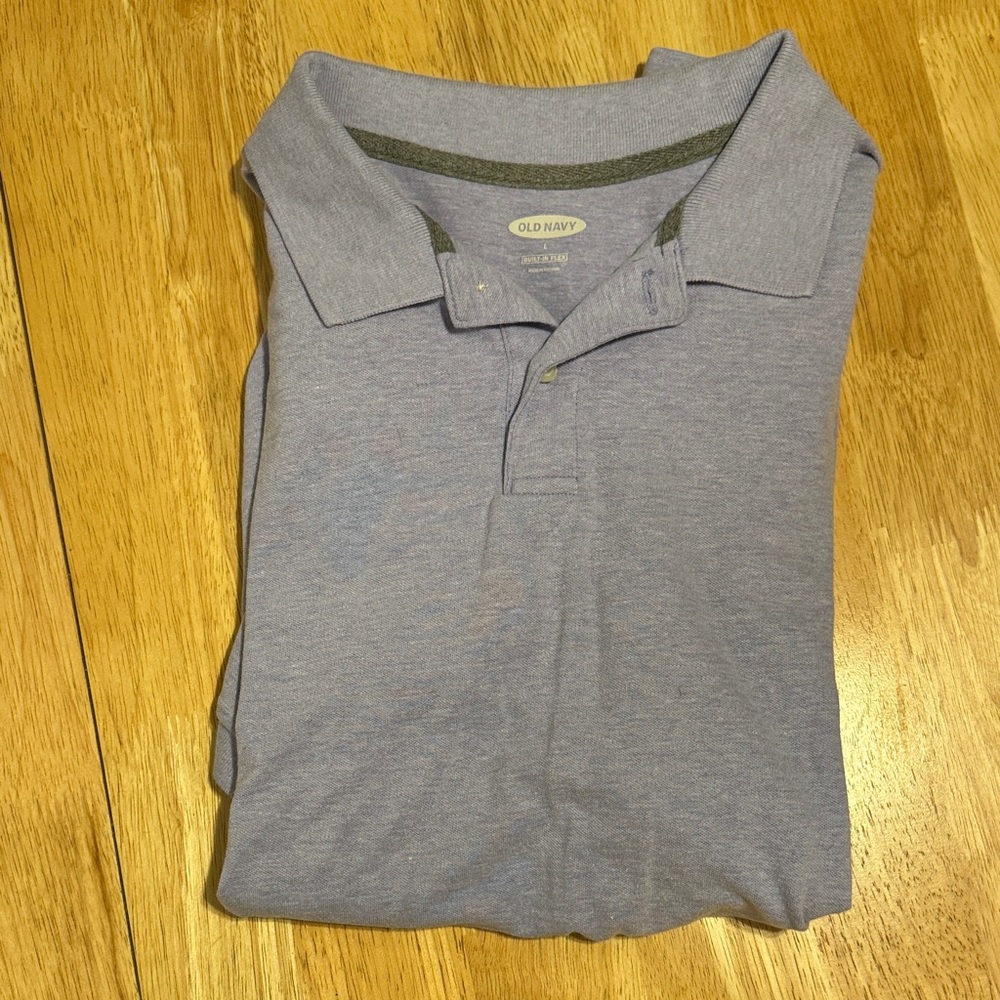 Old Navy Men's Light Purple Polo Shirt